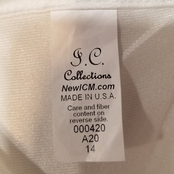 Girls' I.C. Collections Full Slip, Size 14, EUC - LIKE NEW - Picture 6 of 7